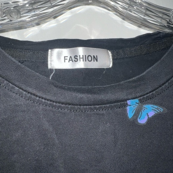 Black Crewneck With Purple/Blue Graphics - Picture 4 of 4